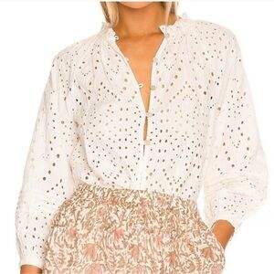 Cleobella ALICIA BLOUSE | IVORY EYELET